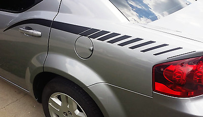 #ad For 2008 2014 Dodge Avenger Rear Quarter Side Strobe Panel Graphics Stripes