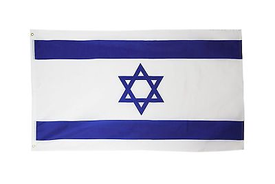 #ad Israel flag 3 x 5 super polyester Star of David new 100D