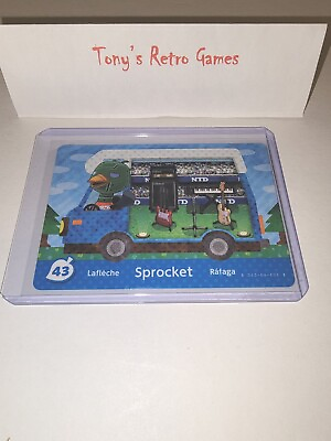 #ad SPROCKET 43 AMERICAN USA WELCOME HOME RV MINT ANIMAL CROSSING AMIIBO PACK CARD