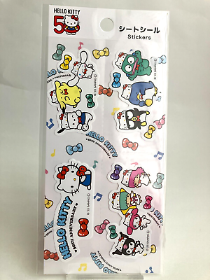 #ad Hello Kitty Stickers Sheet 50th Anniversary Japan Limited Daiso 38507