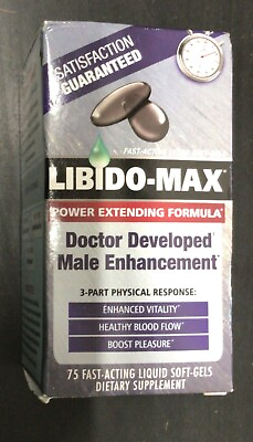 #ad Libido Max Male Enhancement by Applied Nutrition 75 Softgels Exp. 05 2024 H6