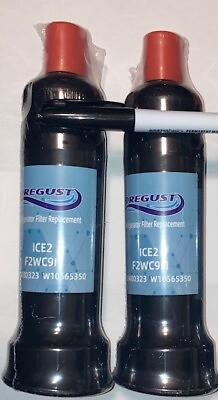 #ad #ad 2 Pack Water Filters for Ice2 F2WC911 W10480323 F2WCI1 Replacement Dregust NEW