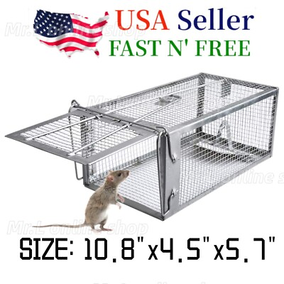 #ad USA Mouse Trap Rat Trap Rodent Trap Live Catch Cage Easy to Set Up and Reuse