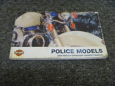 #ad 2004 Harley Davidson Road King Police Motorcycle Owner Operator Manual