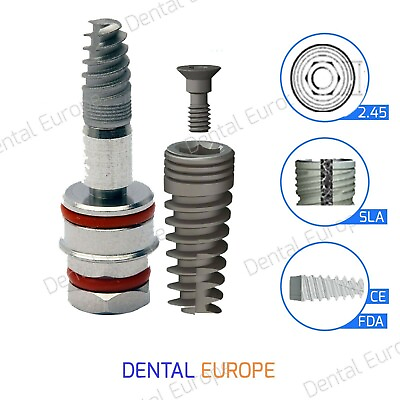 #ad X 1 Internal Hexagon system 2.42mm Implant ready to use for dentist