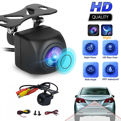#ad Car Rear View Backup Camera Reverse Parking Cam 170° Waterproof HD Night Vision