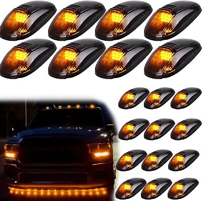 #ad NEW Wireless Solar Powered Cab Lights for Truck Solar Cab Lights