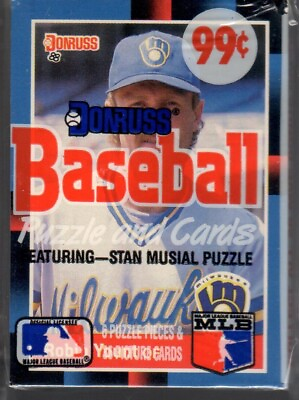 #ad 1988 Donruss Cello Pack Robin Yount Top HOF Milwaukee Brewers Baseball #3