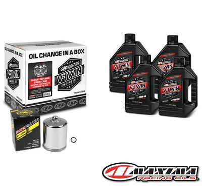 #ad Maxima Synthetic Oil Change Kit Chrome Buell M2 Cyclone 1997 2002
