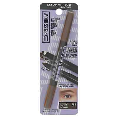 #ad Maybelline Express Brow 2 in 1 Pencil Powder Soft Brown 255 0.003 oz