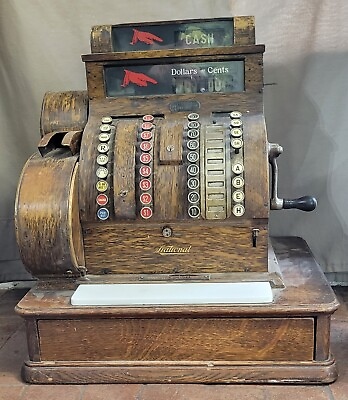 #ad RARE antique National Cash Register NCR cash register