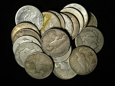 #ad Peace Silver Dollar US Coin Lot Circulated Bullion 90% Coin Choose How Many