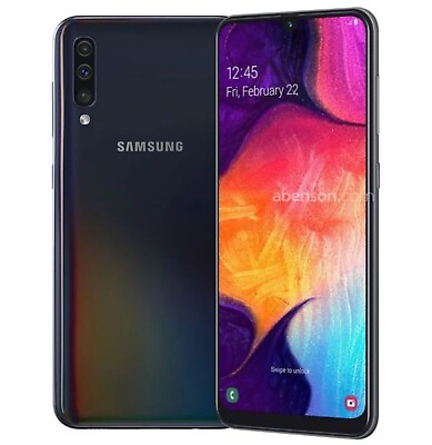 #ad Samsung Galaxy A50 64GB S506DL Black TracFone Only Smartphone Very Good Read