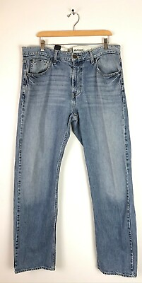 #ad TOMMY HILFIGER Mens Size 36 Waist Relaxed Freedom Light Wash Jeans