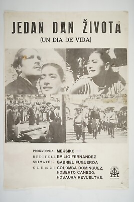 #ad UN DIA DE VIDA ONE DAY OF LIFE Original exYU movie poster 1950 EMILIO FERNANDEZ