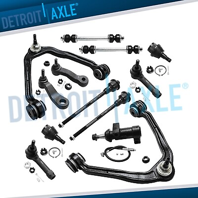 #ad Front Upper Control Arms Tie Rods Suspension Kit for Sierra 1500 Yukon Escalade
