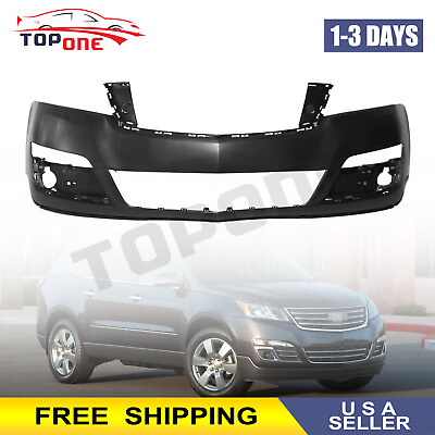 #ad For 2013 2017 Chevy Traverse Front Upper Bumper Cover W O Park Sensor Cut out