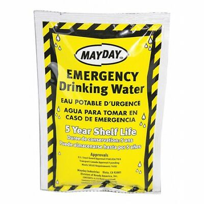 #ad Mayday 73011 Emergency Drinking Water Pouch 4.22 Oz Pack Of 100