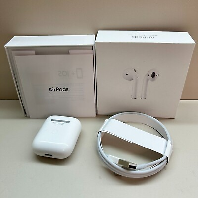 #ad Apple AirPods 2nd Generation With Earphone Earbuds Wireless Charging Case US