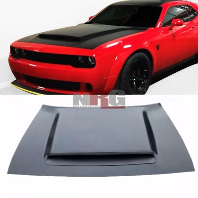 #ad For 2008 2023 Dodge Challenger demon style ALUMINUM hood with vented bezel