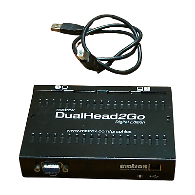 #ad MATROX DUALHEAD2GO Analog Dual VGA Edition D2G A2D IF w USB Adapter