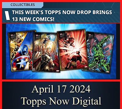 #ad TOPPS MARVEL COLLECT TOPPS NOW APRIL 17 2024 SILVER ONLY 13 CARD SET DIGITAL