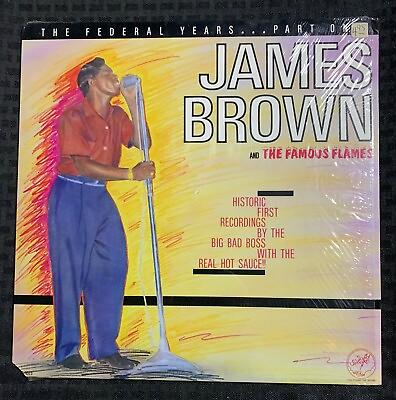 #ad 1984 James Brown The Federal Years LP Shrink Comp Mono EX VG Solid Smoke 8023