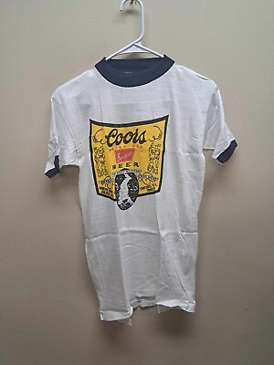 #ad #ad NOS Vintage 1970#x27;s Coors Banquet Beer Men#x27;s Medium T Shirt