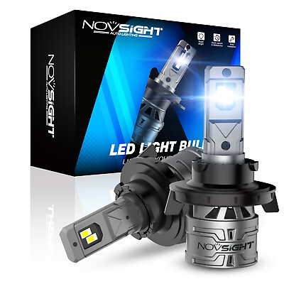 #ad #ad NOVSIGHT 13000LM H13 LED Headlight Bulbs High Low Beam 6500K White Super Bright