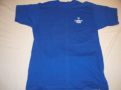 #ad NOS *BRAND NEW* Chevrolet GM COLLISION 100% ORGINAL EQUIPMENT T shirt * L* BLUE