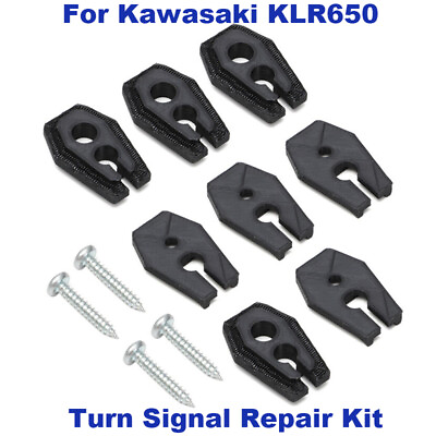 #ad Front amp; Rear Blinker Stalk Elimination Kit For 2008 KLR 650 Turn Signal Repair
