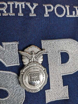 #ad #ad USAF AIR FORCE Mini SECURITY POLICE Numbered PIN 1983 FREE SHIPPING