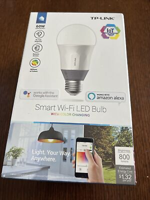 #ad #ad TP Link Smart Light Bulb Wi Fi LED A19 LB130 Dimmable Color Change Alexa Google