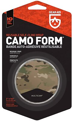 #ad GEAR AID Camo Form Reusable Fabric Wrap 2quot; x 144quot; Multicam