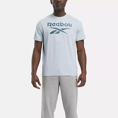 #ad Reebok Identity Big Stacked Logo T Shirt