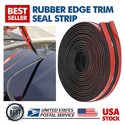 #ad 20FT T Shape Rubber Car Seal Strip Hood Door Edge Trim For Grand Jeep Cherokee