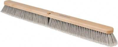 #ad PRO SOURCE 36quot; Push Broom Head 3quot; Poly Bristles Wood Block Handle Not Incl
