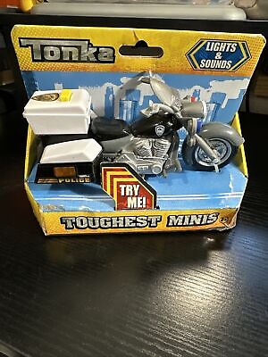 #ad 2004 Tonka Toughest Minis Tonka Police Motorcycle Lights amp; Sounds