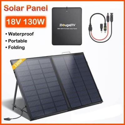 #ad 130W Portable Solar Panel Foldable Solar Charger for Generator Power Station RV