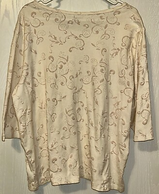 #ad FREE SHIPPING LIZ AND ME WOMENS 2X 22 24 BLOUSE TOP SHIRT SHORT SLEEVES STRETC