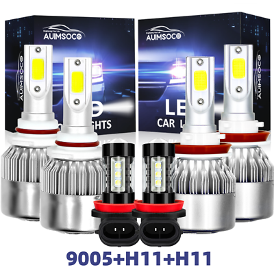 #ad #ad Combo LED for Toyota 4Runner 2010 2020 Headlight Bulbs Fog Light Hi Lo Beam