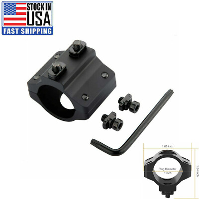 #ad #ad Tactical Offset Light Mount 1quot; Ring Flashlight Mount for mlock System Rail Black