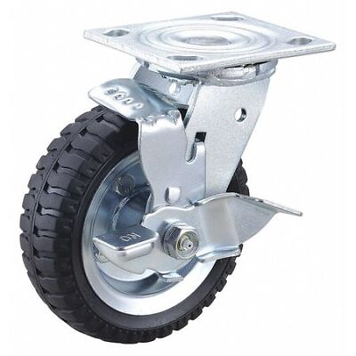#ad Zoro Select 437V24 Plate Caster6quot; Wheel Dia.250 Lb. Load