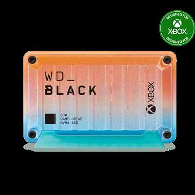 #ad WD BLACK 1TB D30 Game Drive SSD for Xbox Summer Collection WDBAMF0010BSU WESN