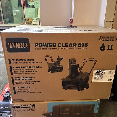 #ad Toro Gas Snow Blower Power Clear 518 ZE 18 in. Self Propelled Single Stage