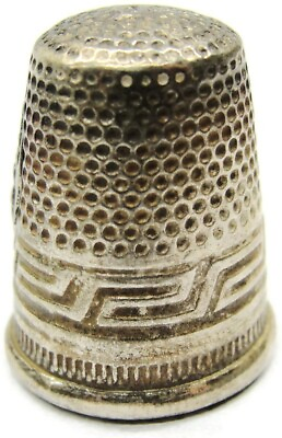#ad Basilica of St. Peter Rome Italy 800 Silver Vintage Thimble