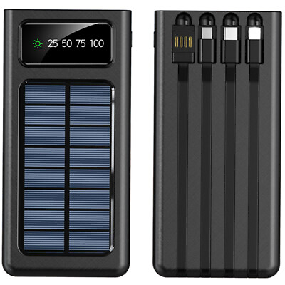 #ad #ad 2024 Super 3000000mAh 4 USB Portable Charger Solar Power Bank For Cell Phone