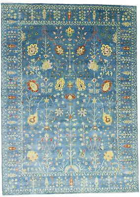 #ad Hand Knotted Tree of Life Blue Floral 10X14 Osh Chobi Oriental Rug Large Carpet