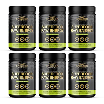 #ad Natural Superfoods Raw Energy Green Power Vegan Hemp Health Aid FREZZOR 6 Pack