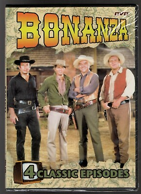 #ad BONANZA DVD 4 Classic Family TV Episodes